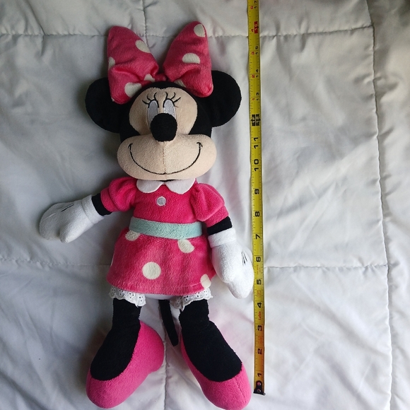 Minnie Mouse Plush Doll 14' Inches Pink Dess - Picture 5 of 5